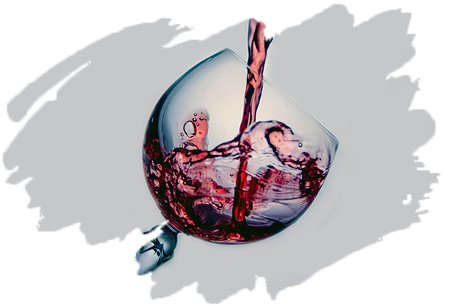 Grunge Glass of Wine